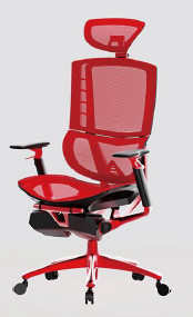 Foldable Breathable Mesh Office Chair Aluminum 3D Executive Mesh Chair With Headrest
